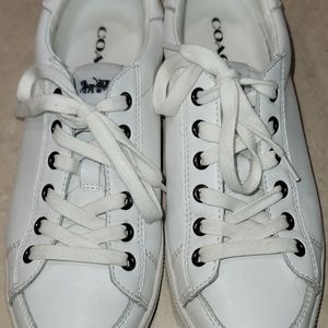 Coach Porter White Leather Sneakers